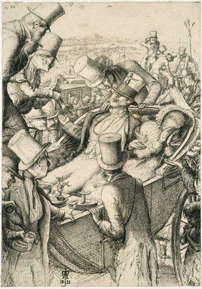 De Wedstrijdbijeenkomst, of De Gokker door John Everett Millais